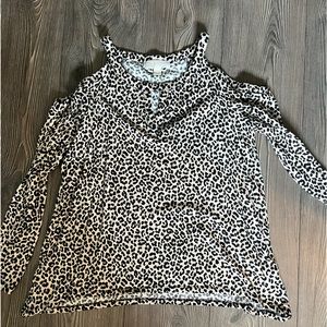 Michael by Michael Kors animal print too. Cute cut out detail in arm and chest